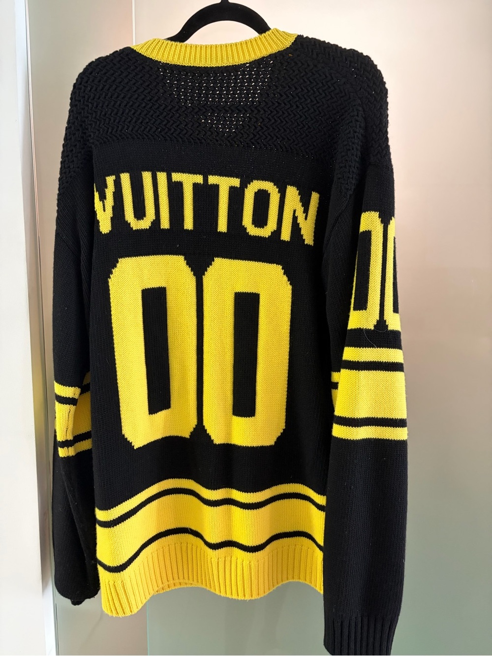Louis Vuitton Black & Yellow Logo Crewneck Sweater